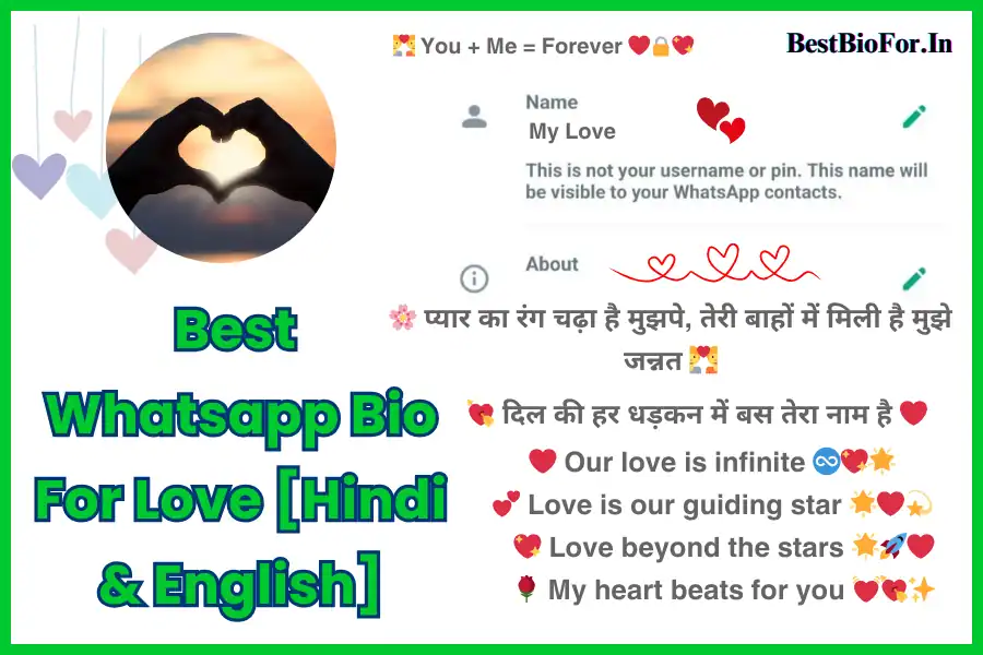 Best Whatsapp Bio For Love