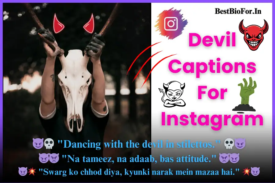 Devil Captions For Instagram