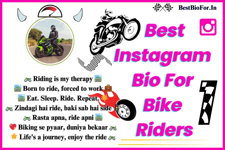 Instagram Bio For Bike Riders