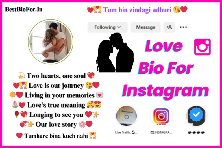 Love Bio For Instagram