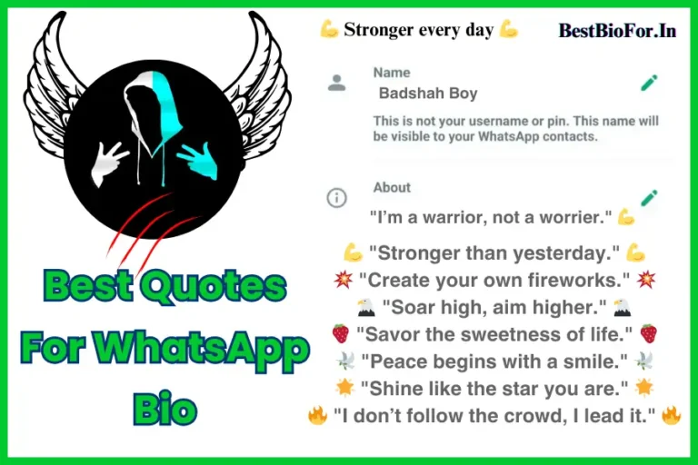 Best Quotes For Whatsapp Bio