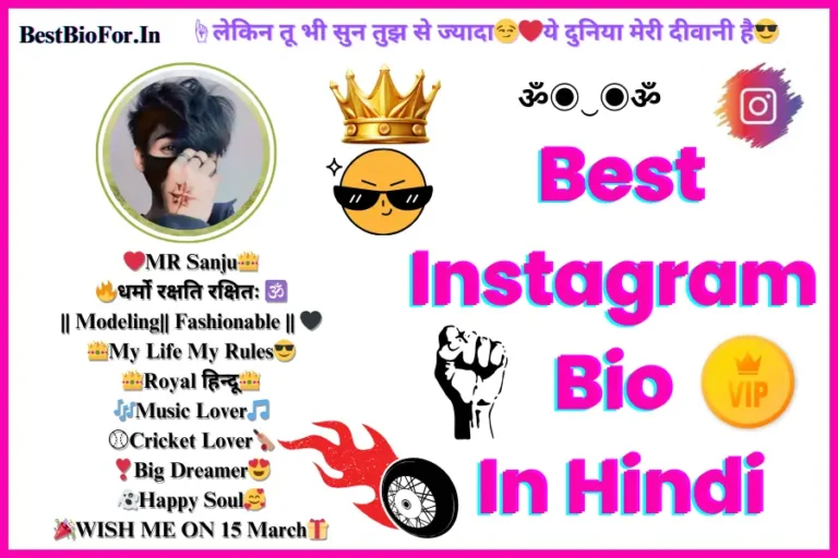 best instagram bio in hindi