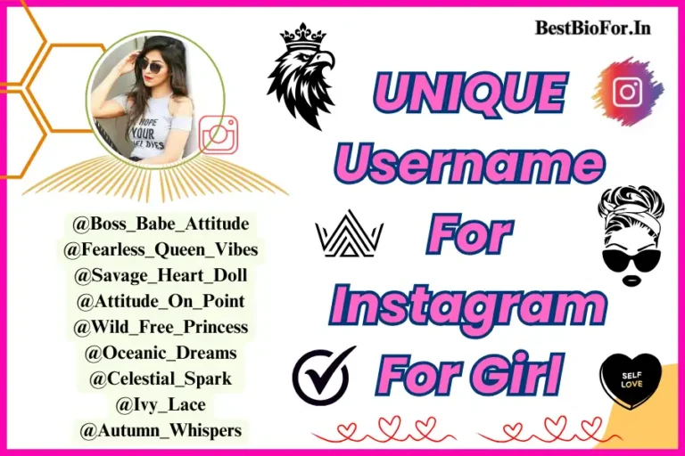 UNIQUE Username For Instagram For Girl